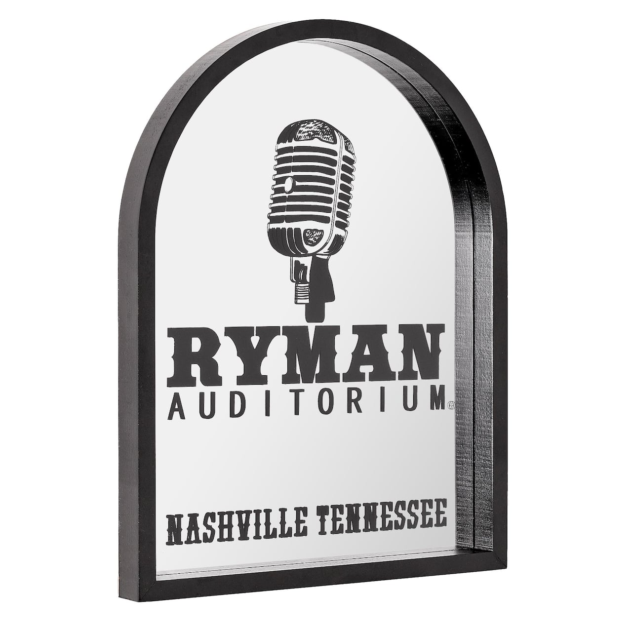 American Art Decor Grand Ole Opry Ryman Auditorium Printed Mirror with Arched Frame - 11" x 14"